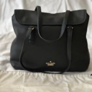 KATE SPADE JACKSON STREET ARIETTA PEBBLED LEATHER TOTE - BLACK